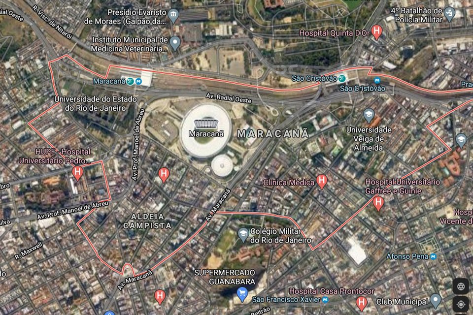 Mapa Satélite do Brasil